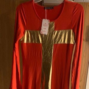 IBTOMCastleWMS Flare Long Sleeve Dress Size-Medium